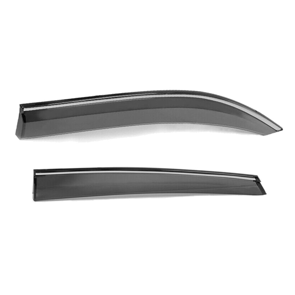 Fits 16-21 H Onda Civic Sedan OE Style Window Visor Rain Guard W- Chrome Trim 4PC
