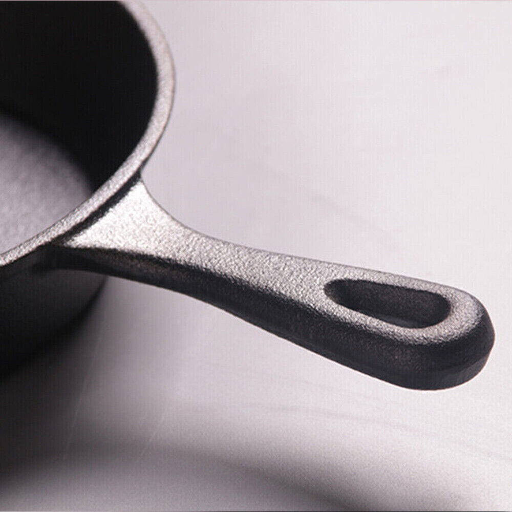 Set Of 3 Cast Iron Non Stick Skillet Griddle Cooking Pan Pre-Seasoned Frying — image 8
