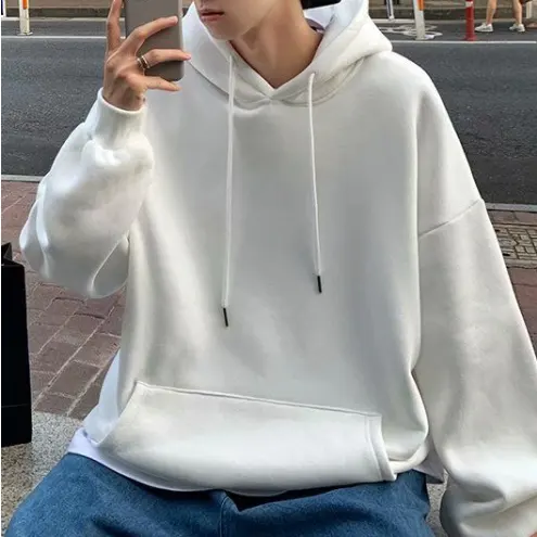 Hoodie Men's Loose Student Velvet Coat Large Size Color