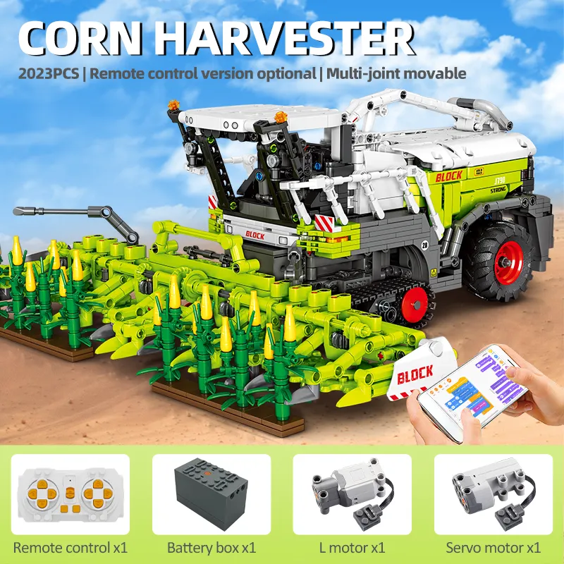 Farm Corn Harvester Puzzle Children's Building Block