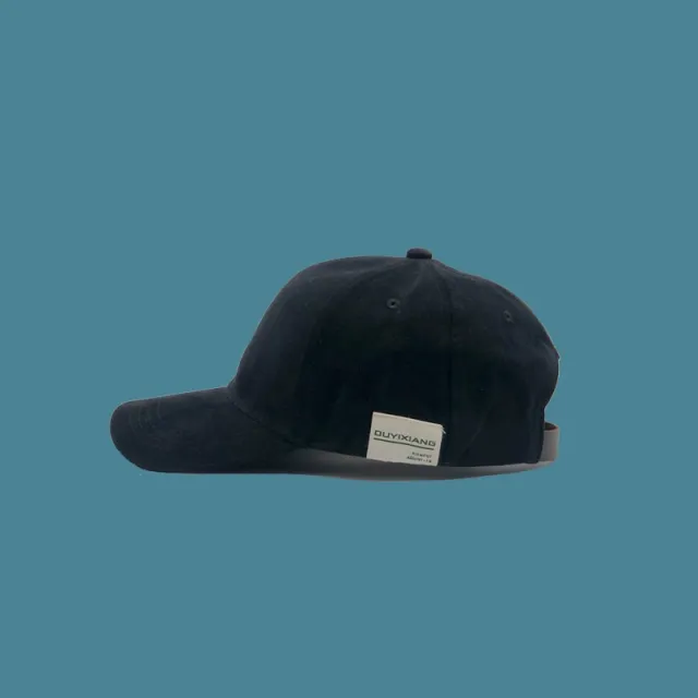 Lovers' Versatile Autumn And Winter Sun Visor Hat Retro Soft Top Duck Tongue Hat Black - Shop at LoveMi