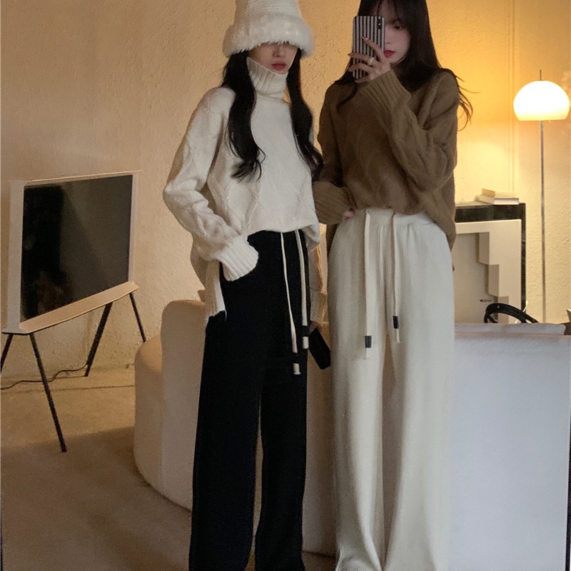 Title 4, High Waist Loose Wide Leg Trousers Floor Length...