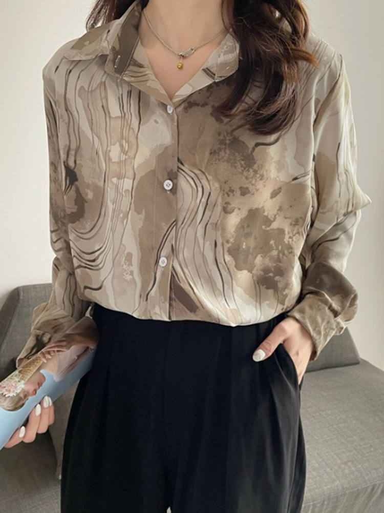 All-match Long-sleeved Shirt Ladies Design Sense