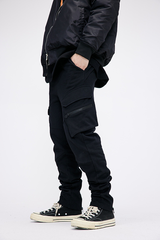 European And American High Street Ins Vintage Slim Elastic Rope Casual Pants