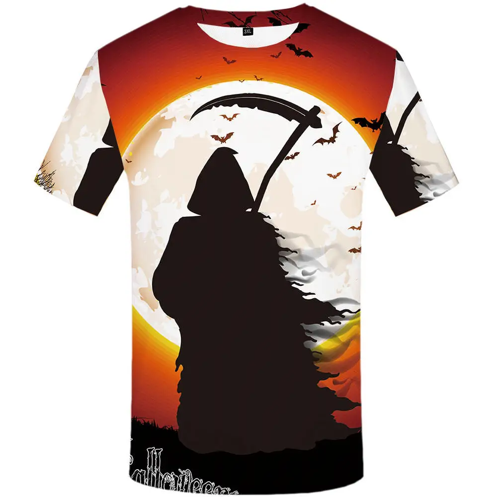 Round Neck Pullover Men's And Women's Digital 3D Printed T-shirt
