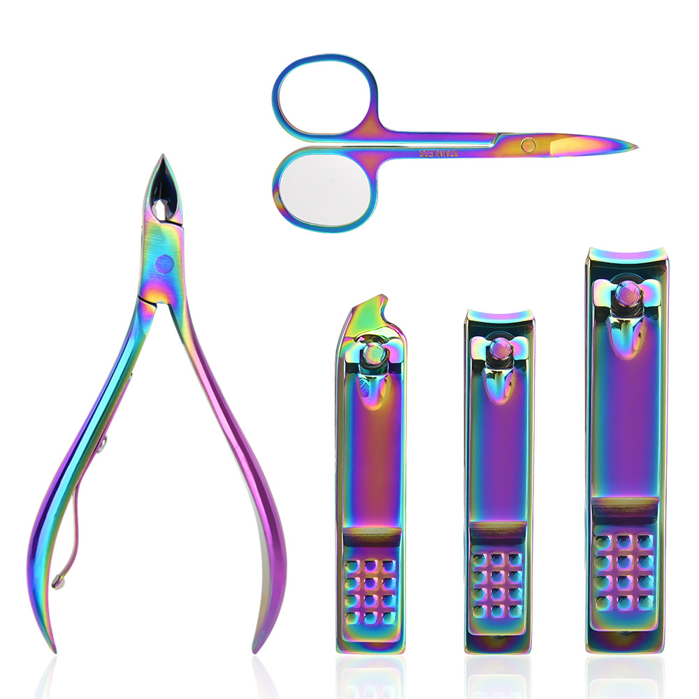 15-piece Colorful Manicure Tool Set Symphony Stainless Steel