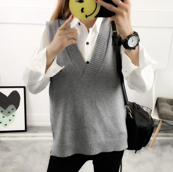 Title 7, Womens Sweater Spring And Autumn Wool Vest Sle...