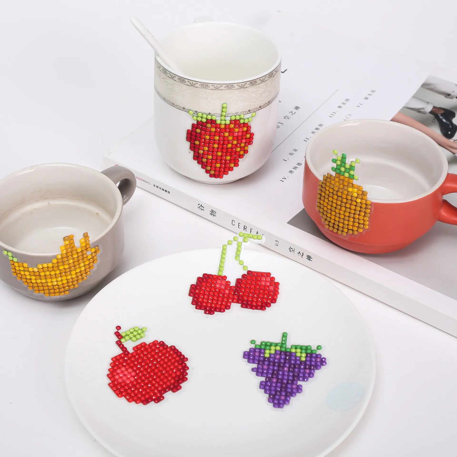 New Diamond Painting Notepaper Fruit Cartoon Pattern
