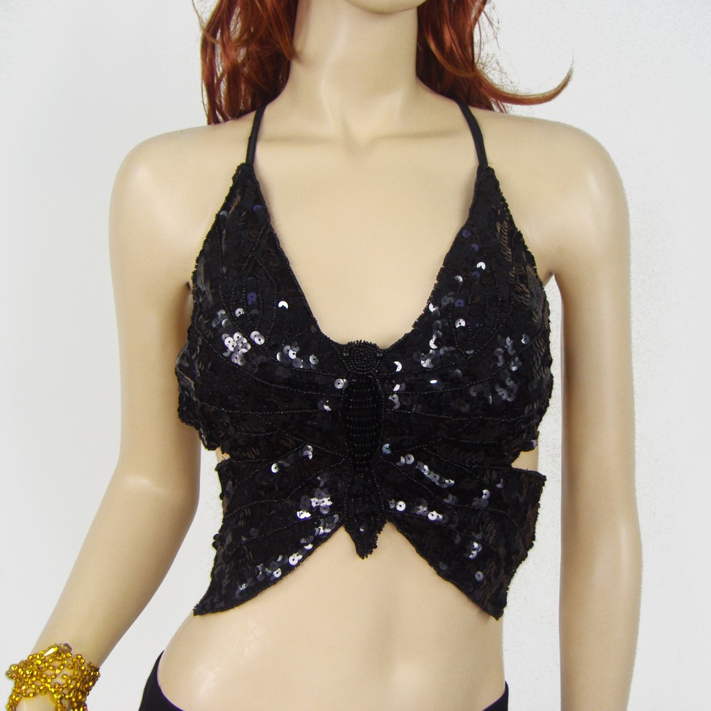 Belly Dance Sequin Butterfly Bra DS Nightclub Stage