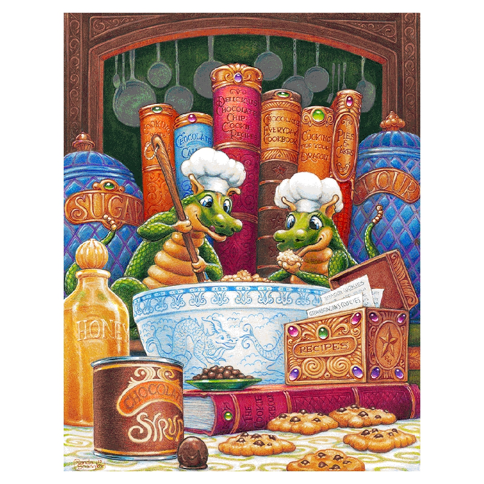 Diamantbemaltes Tierdrache Quadrat Und Rundes Diamantmosaik