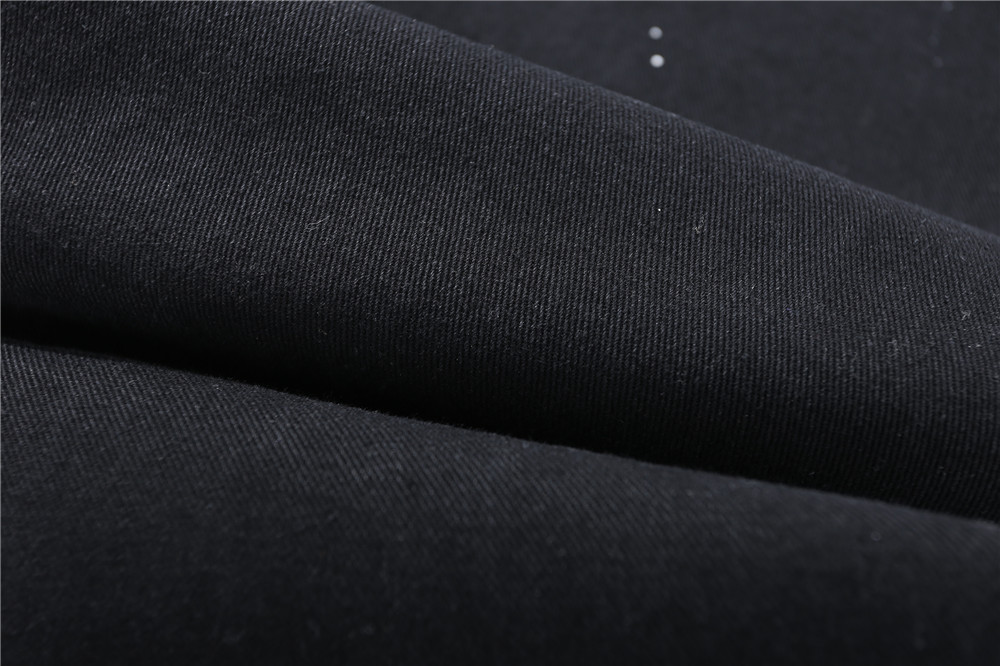 Cashew Flower Stitching Splash Ink Jeans