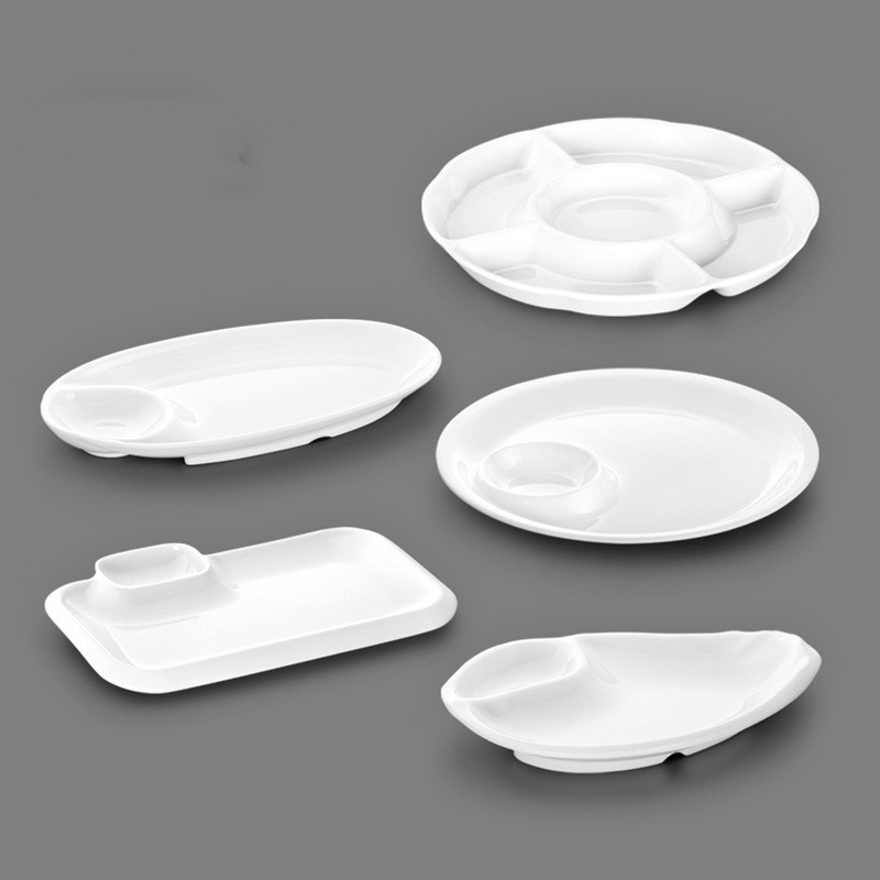 Title 4, White Tableware Melamine Bar KTV Sub-pack Plate