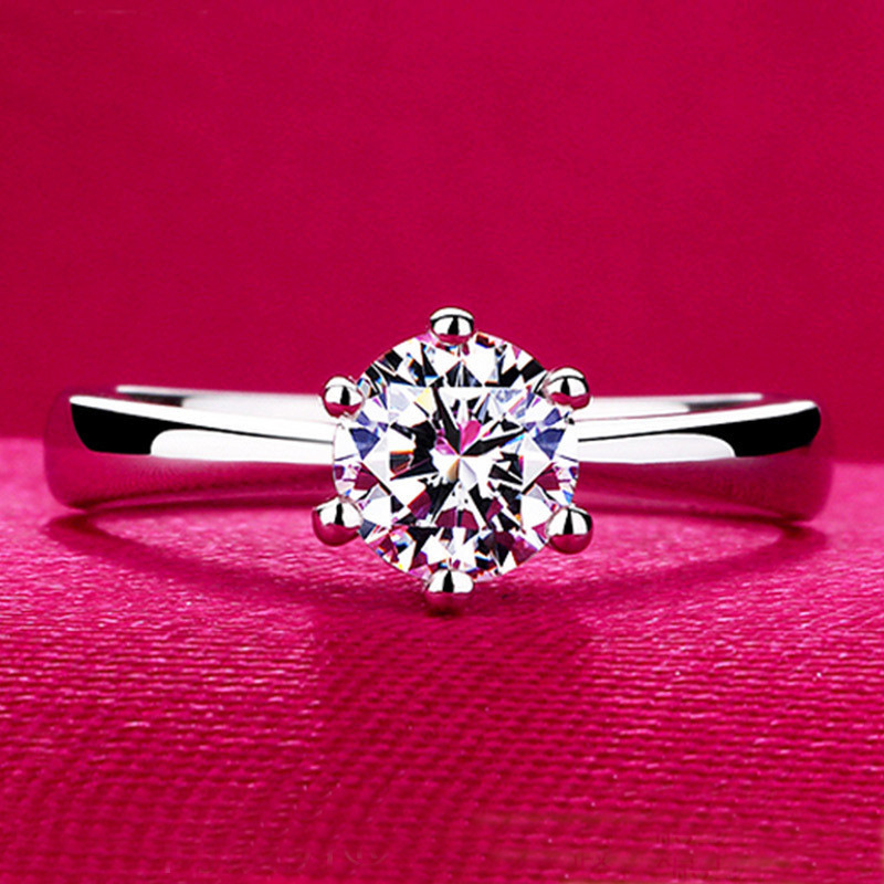 Fashion Hearts & Arrows Zircon Wedding Ring