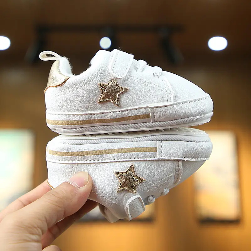 Fashion Child Sneakers Casual Baby Cotton White Soft Sole Toddler Shoes
