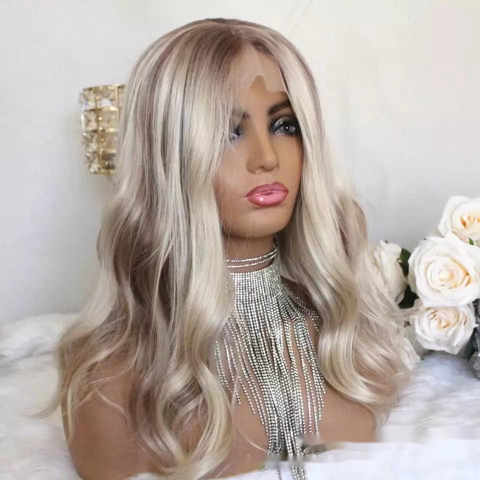 Brown Big Wave Chemical Fiber High Temperature Silk Wig Headgear — foto 5