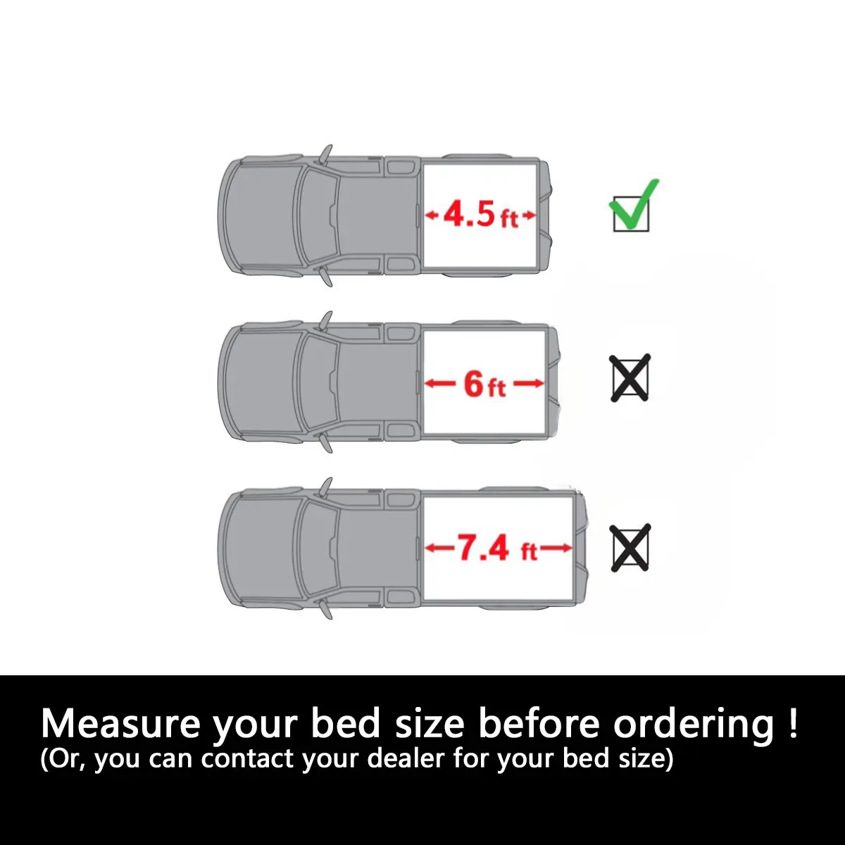 5.7' Soft Lock & Roll Up Truck Bed Tonneau Cover For Ford F-150 Lightning--A80034-12114