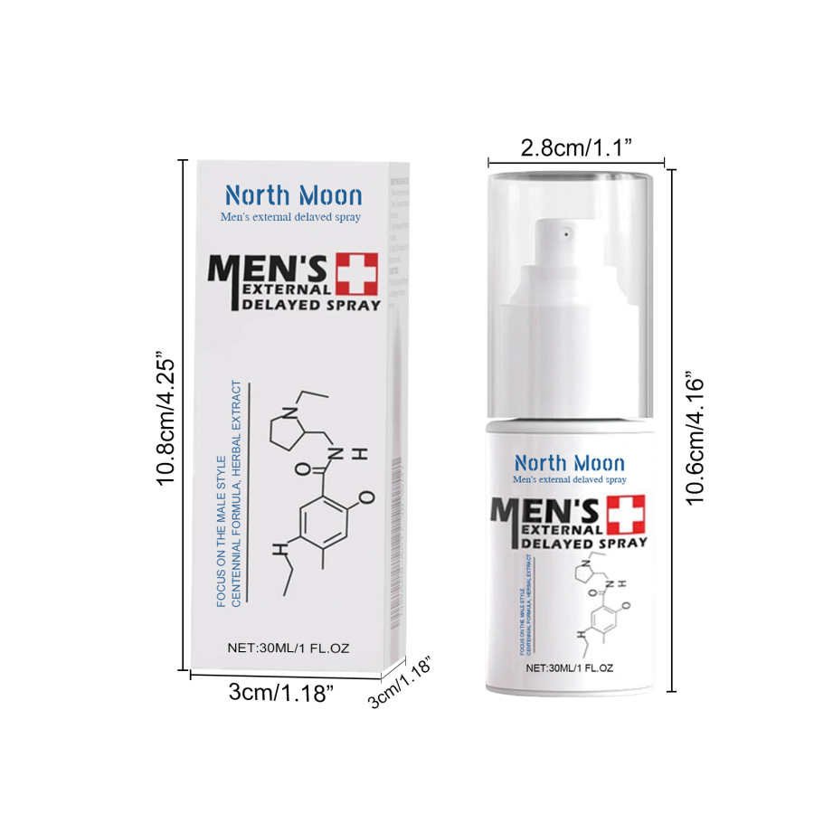 Men's External Care Spray, Intimate Delay Spray For Men, Reduce Sensitivity & Boost Stamina, 30ml Natural Gentle Formula