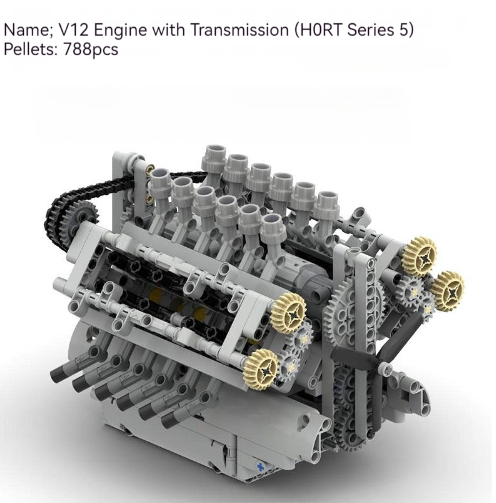 V12 Engine With Gearbox