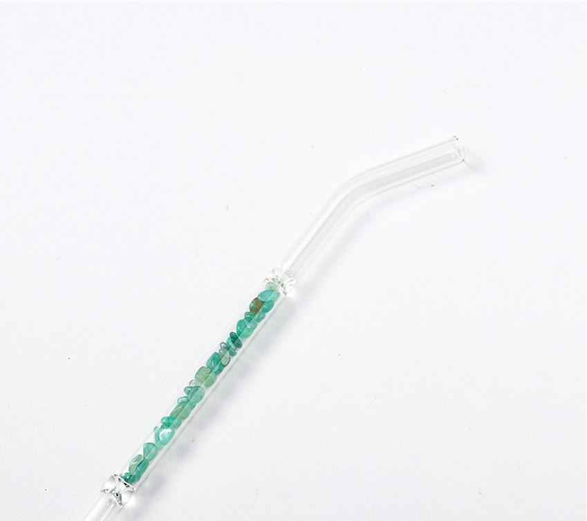 Title 13, Natural Crystal Gravel Glass Straws