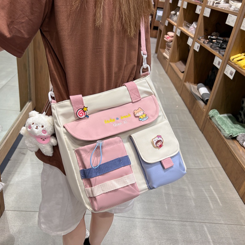 Large Capacity Messenger Bag For Carrying Books