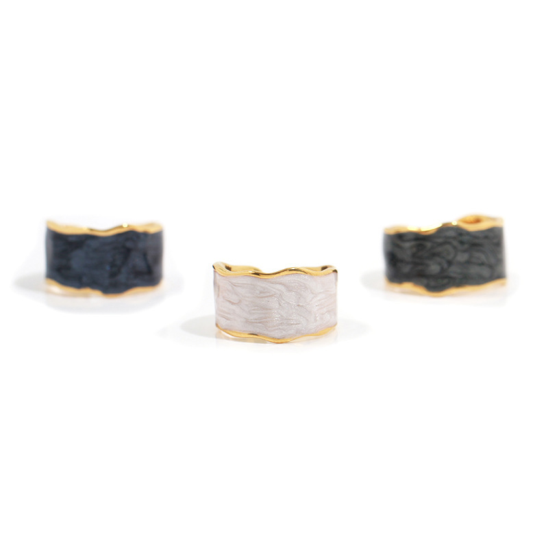 Simple Fashion Cold Wind Retro Dripping Oil Ring