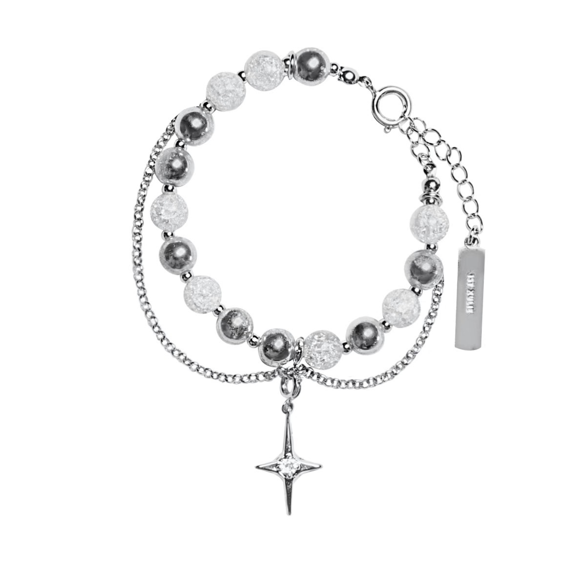 Cold Wind Ice Cracking Bead Spliced Bracelet Female