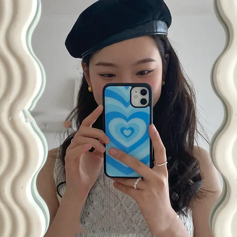 Blue Love Mobile Phone Case Silica Gel