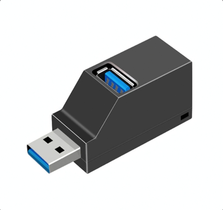 2 Pcs 3 Port USB 3.0 Hub Portable High Speed Splitter Box For PC Notebook Laptop