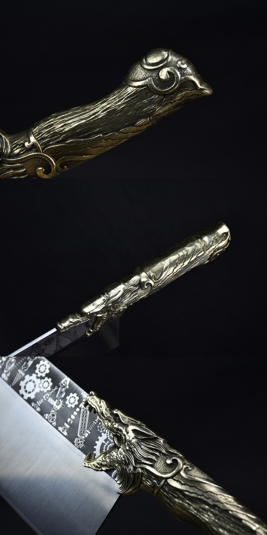 Special Stainless Steel Copper Handle For Meat Cutting