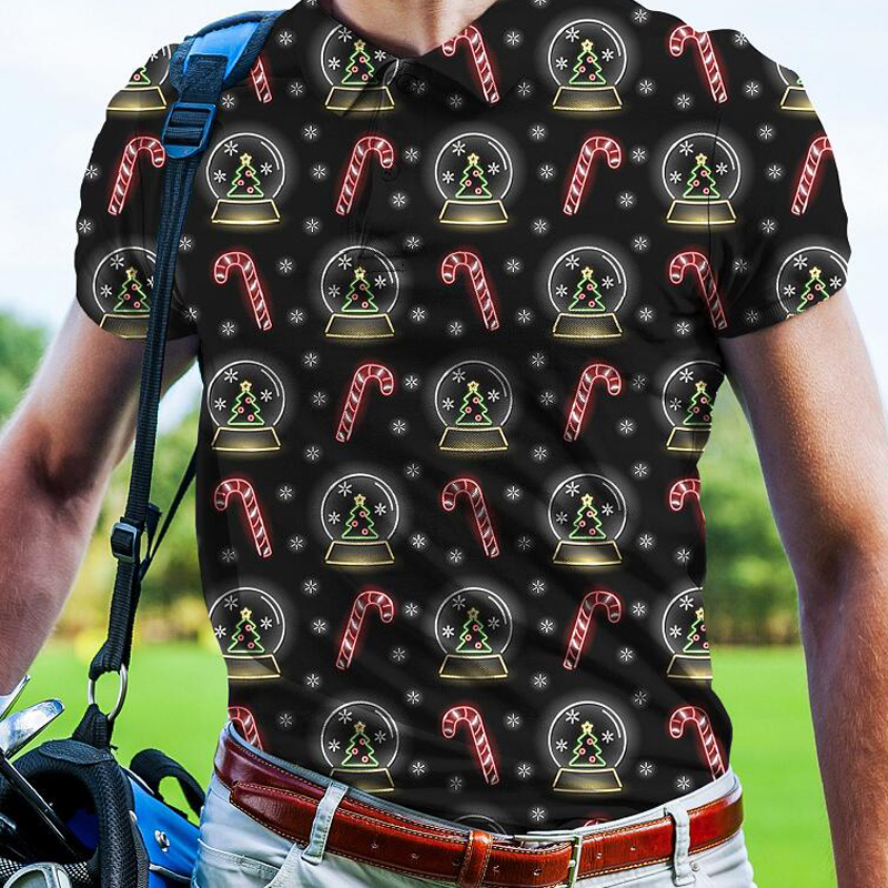 Title 6, Zomer Nieuwe Polo Shirt 3D Geprint Casual Heren...