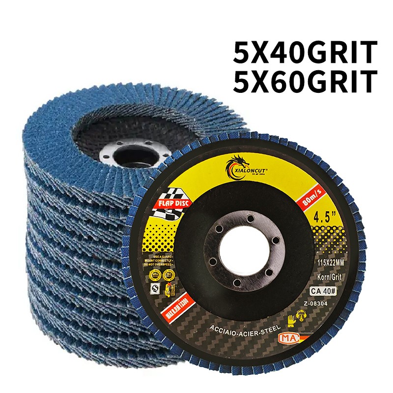 Discos de Lija Abrasivos 115mm para Amoladora - Grano 40 y 60 - imagen 1