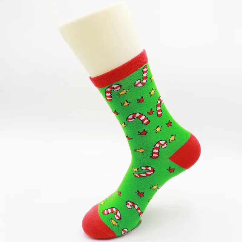 Christmas Stockings Cartoon Medium Tube Female New Year Gift - 7 Style-One Size