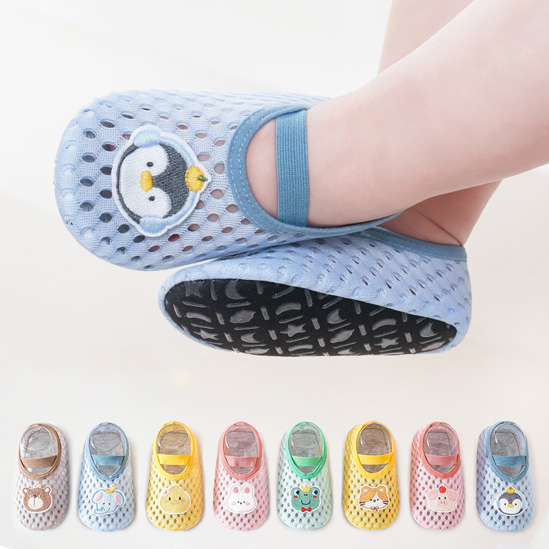 Children's Floor Socks, Baby Socks, Summer Thin Design, Indoor Anti Slip, Baby Home Early Education, Walking Shoes And Socks Cover
