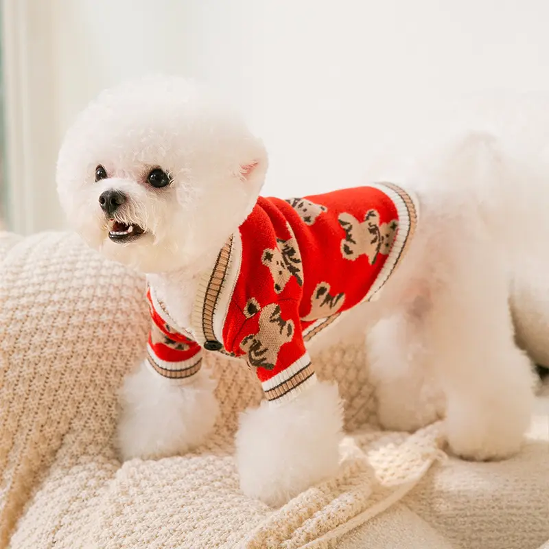 Pet Dogs Simple Warm Knitted Sweater