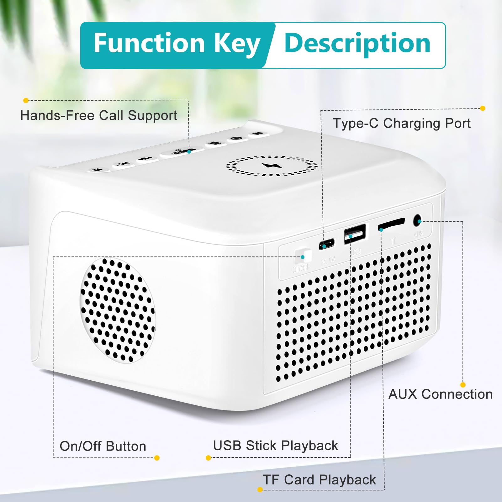 Alarm Clocks Bedside, Digital Alarm Clock Radio With Bluetooth Speaker, USB... 2