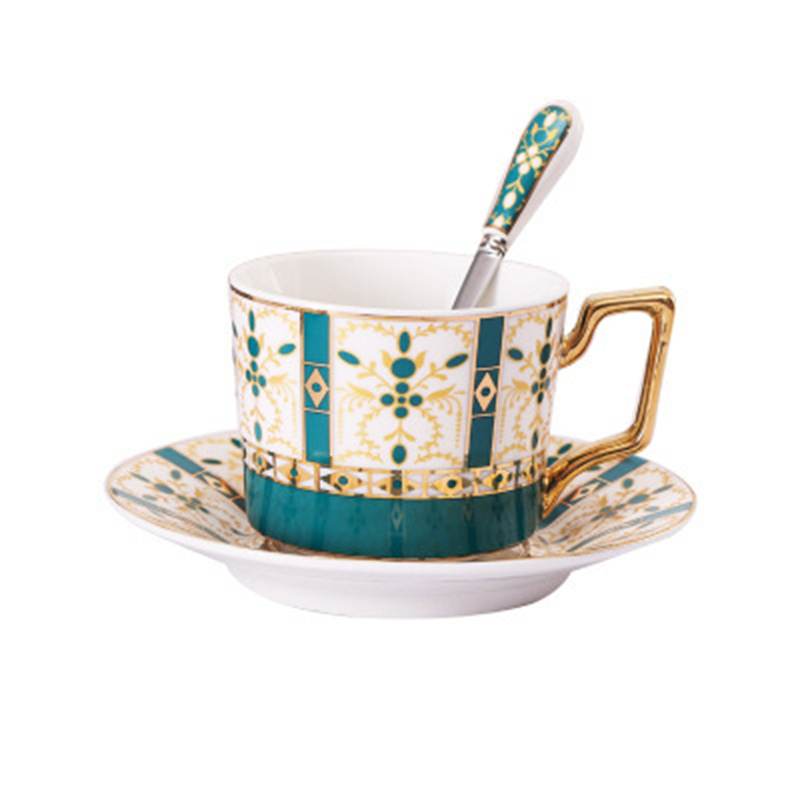 Cup saucer with spoon