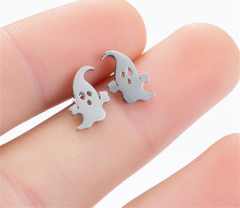 Baroque Jewelry Vintage Face Stud Earrings