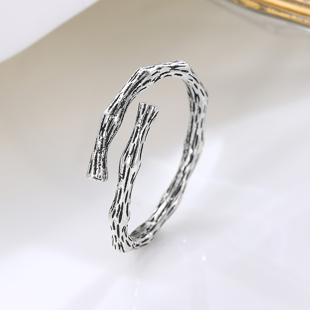 S925 sterling silver vintage linking branch ring