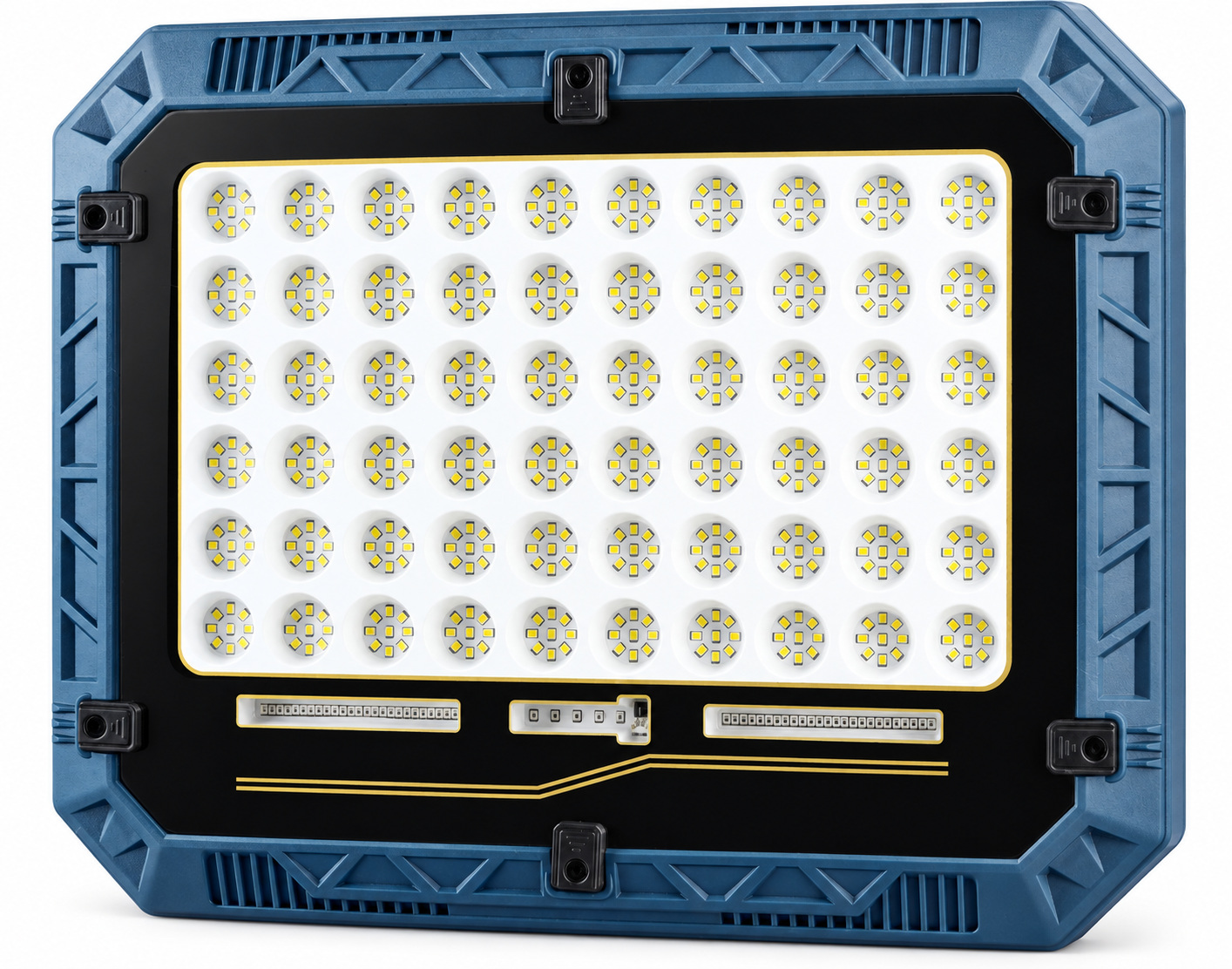 Solar Powered Rechargeable Battery Display 18650 W8112 5 LED Safety Light OEM Lighting Factory Outdoor