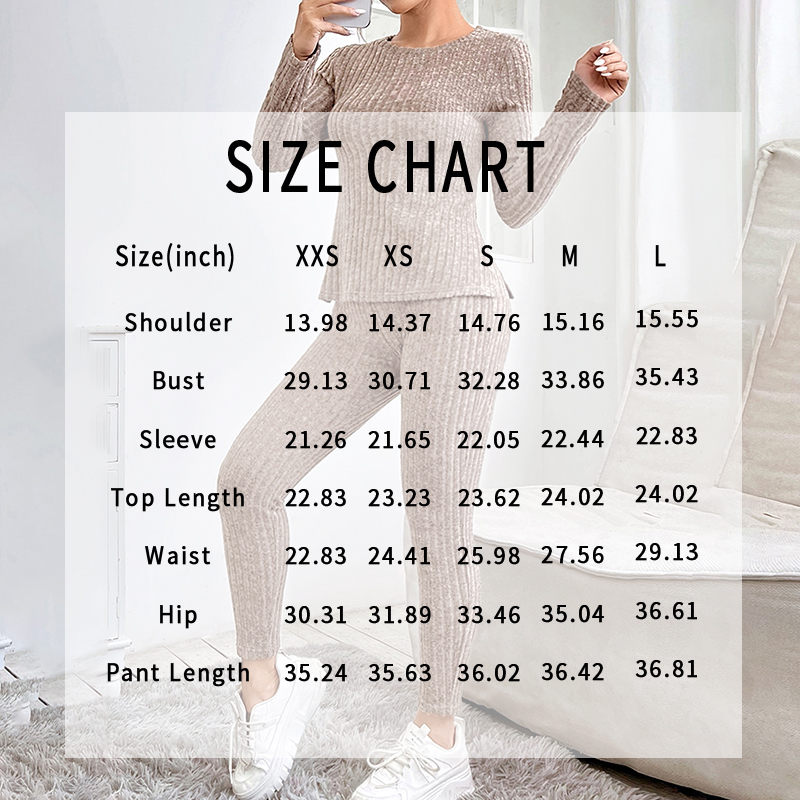 women’s ribbed knit lounge set