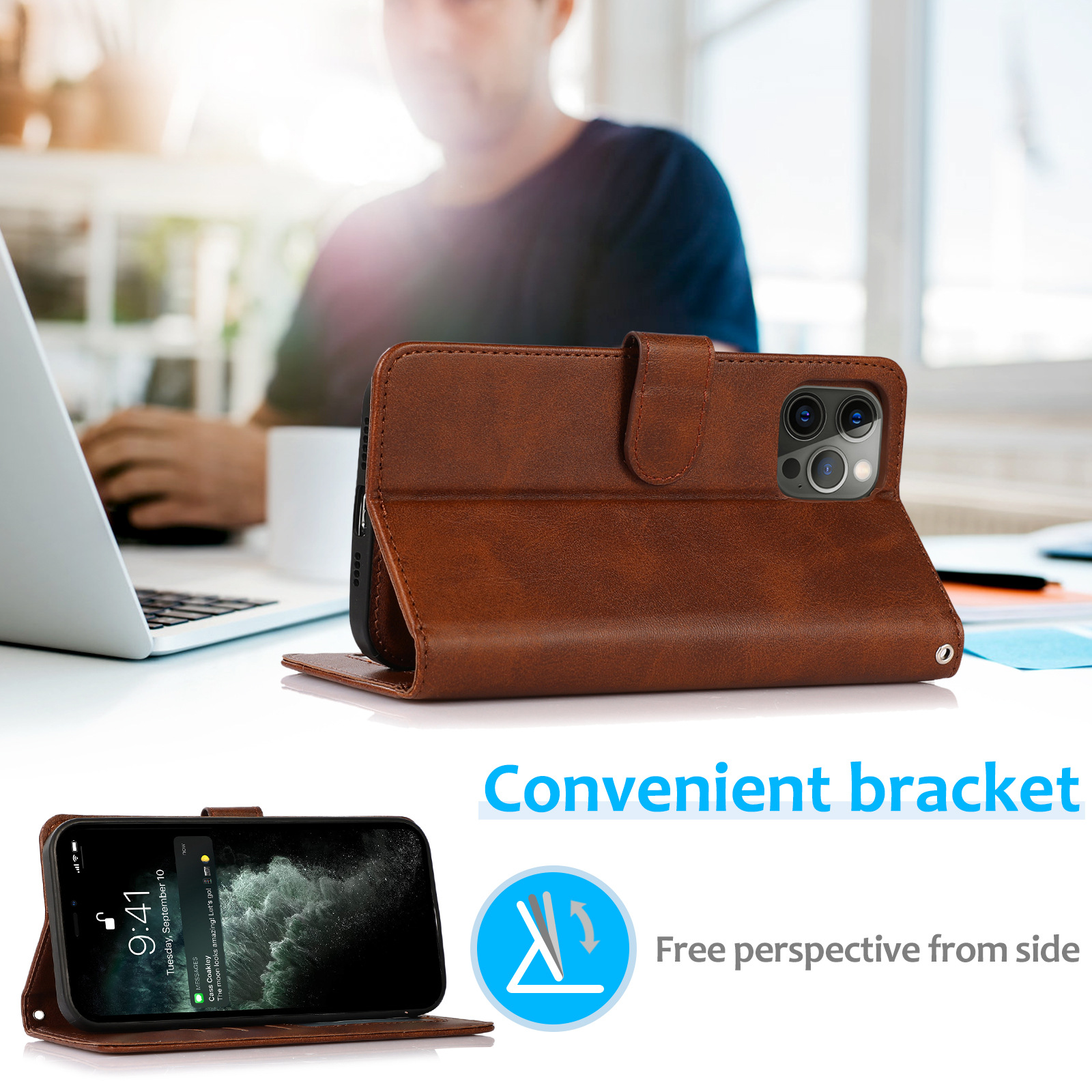 Mobile Phone Case Two-in-one Split Wallet Clamshell - Image 4