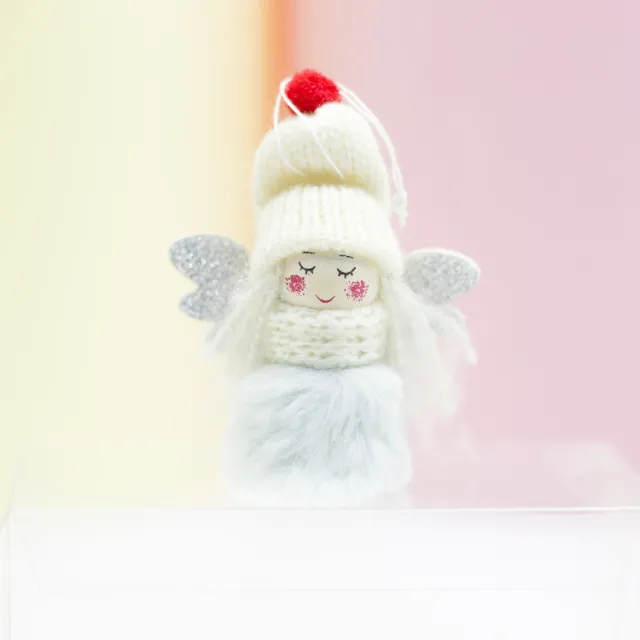 Christmas Creative Cute Plush Angel Girl Pendant - Shop at LoveMi