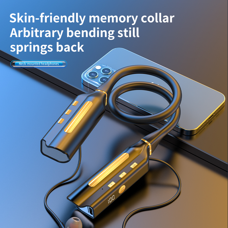 Battery Life Standby Neck-type Bluetooth Earphone Power Bank - Image 5