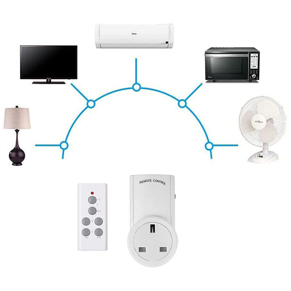 1-5 Remote Control Sockets Wireless Home Mains Power Outlet Pack UK Plug — image 8