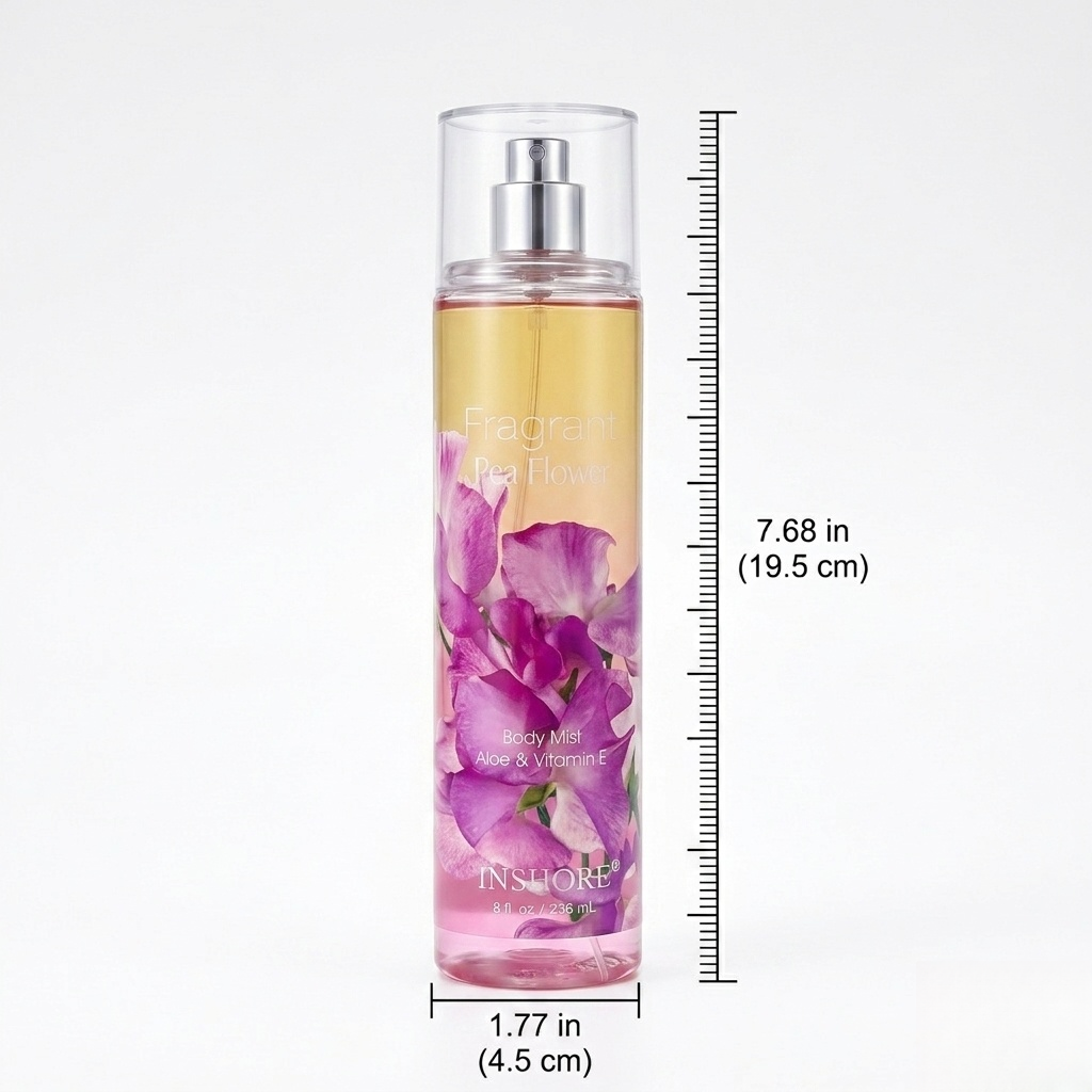 Fragrance Body Mist - Large Size 8 Fl. Oz,236 Ml - Refreshing Scented Mist With Aloe & Vitamin E For Daily Hydration