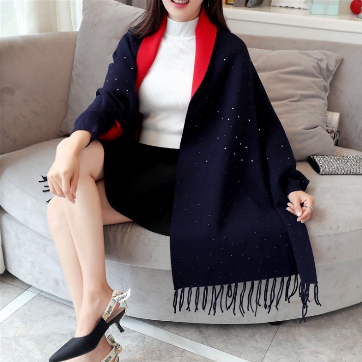 Bat Shirt Shawl Sweater Women's Knitted Cardigan Jacket
