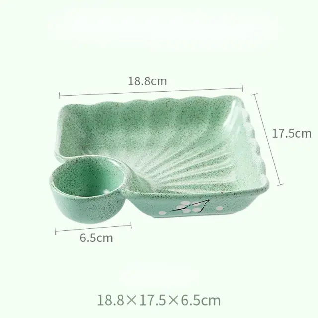 Dumpling Plate Green - Shop at LoveMi