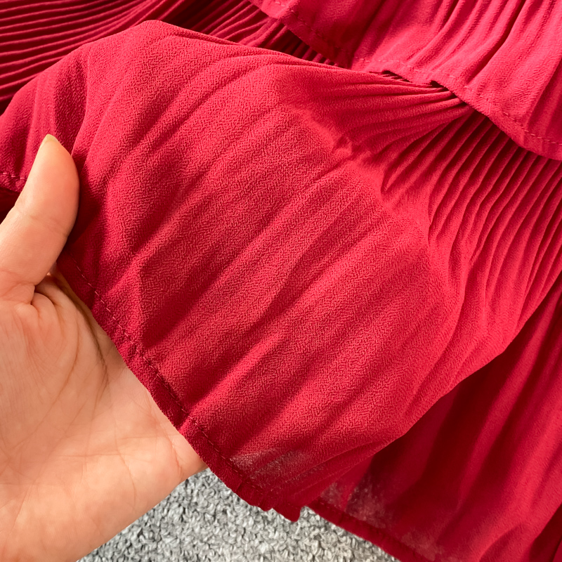 Rabbit Hair V-Neck Maxi Dress, picture 4 of 11
