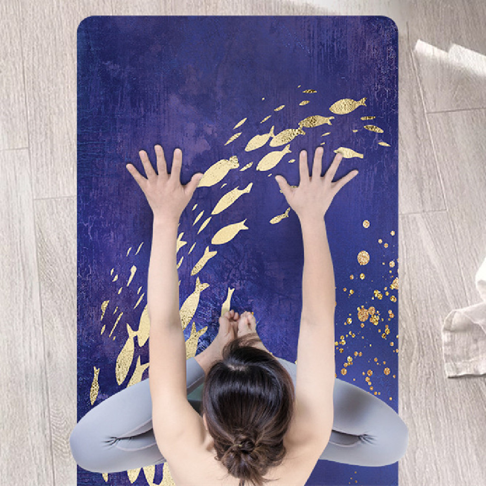Fashionable Natural Rubber Suede Yoga Mat