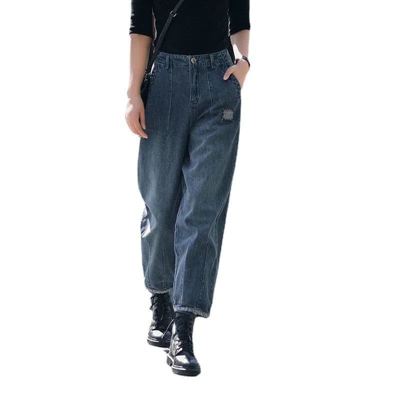 Women's Wide leg Jeans Fashionable High Waist Straight Loose Nostalgia 2Xl - Shop at LoveMi